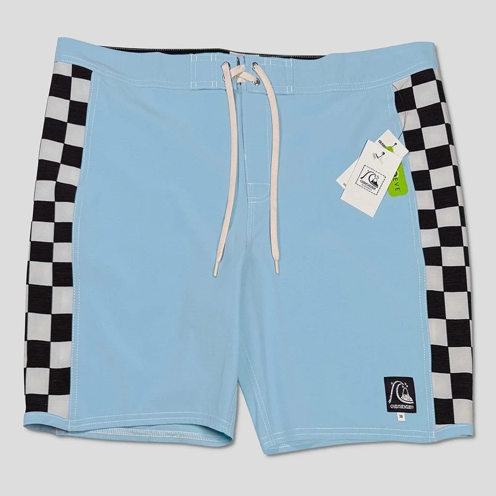 Quiksilver Echo Beach Arch 18 Board Shorts - NWT 38 Blue / Multi - #49613-K7